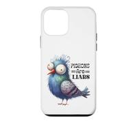 Custodia per iPhone 12 mini Design divertente con uccellini piccioni e bugiardi