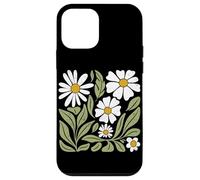 Custodia per iPhone 12 mini Design floreale con margherite e foglie, stile bohémien