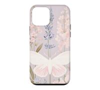 Custodia per iPhone 12 mini Design pastello per giardini con falene e fiori selvatici