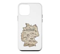 Custodia per iPhone 12 mini Deutschland Karte Der Landeskinder Germania Vintage Mappa