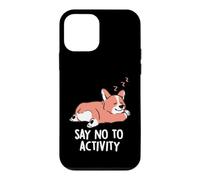 Custodia per iPhone 12 mini Dì no all'attività Carino che dorme pigro Corgi EduEly