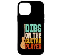 Custodia per iPhone 12 mini Dibs On The Guitar Player Divertente Musicista