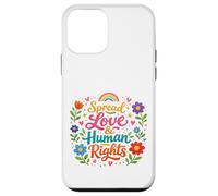 Custodia per iPhone 12 mini Diffondere amore e diritti umani protesta citazione arte colorata