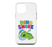 Custodia per iPhone 12 mini Dino Snore - Divertente dinosauro che dorme T-rex Dino Lover per bambini