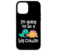 Custodia per iPhone 12 mini Dinosaur Lovers I'm Going To Be A Big Cousin Crew Ragazze Ragazzi