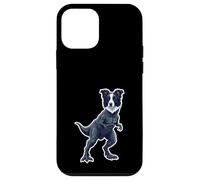 Custodia per iPhone 12 mini Dinosauri divertenti di Border Collie T Rex