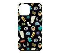 Custodia per iPhone 12 mini Disney and Pixar's Monsters, Inc. Monstropolis Icons Pattern