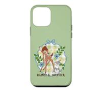 Custodia per iPhone 12 mini Disney Bambi & Thumper Spring Floral Plaid Coquette Style
