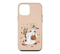 Custodia per iPhone 12 mini Disney Goofy Halloween Ghost Trick-or-Treat Icons