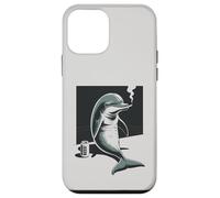 Custodia per iPhone 12 mini Divertente affumicatore Dolphin Beer Dolphin Smoker
