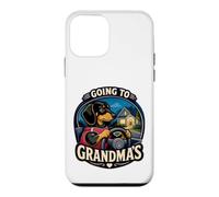 Custodia per iPhone 12 mini Divertente bassotto andando alle nonne guida