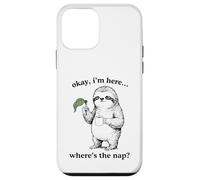 Custodia per iPhone 12 mini Divertente Bradipo Okay I'm Here Where's The Nap Grafica