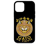 Custodia per iPhone 12 mini Divertente calendario Maya per amanti dei gatti Cinco De Mayo Gato De Fiesta