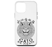 Custodia per iPhone 12 mini Divertente calendario Maya per amanti dei gatti Cinco De Mayo Gato De Fiesta