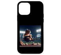 Custodia per iPhone 12 mini Divertente Capybara Baseball Lovers per baseball mamma papà ragazzo ragazza