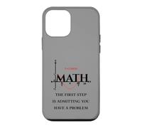 Custodia per iPhone 12 mini Divertente citazione matematica, Math The First Step is Admitting you have