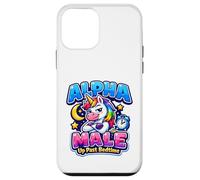 Custodia per iPhone 12 mini Divertente design a unicorno Alpha Male Up Past Bedtime