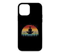 Custodia per iPhone 12 mini Divertente design retrò per istruttori di yoga meditazione
