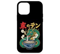 Custodia per iPhone 12 mini Divertente drago che mangia ramen udon noodles anime
