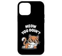 Custodia per iPhone 12 mini Divertente gatto Meow You Doin? Simpatico gatto Kawaii Kitty Cool Cat Meow