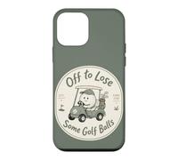 Custodia per iPhone 12 mini Divertente golf cart golfista Fore Fun alcune palline da golf