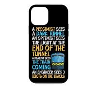 Custodia per iPhone 12 mini Divertente guida ai treni - 3 idioti sui binari