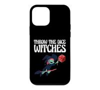 Custodia per iPhone 12 mini Divertente Halloween Strega Da Tavolo Gamer Lancia Le Streghe Dado