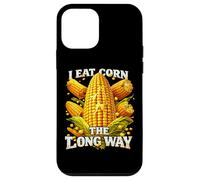 Custodia per iPhone 12 mini Divertente I Eat Corn The Long Way Meme Adult Pun Dad Joke