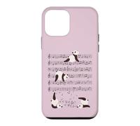Custodia per iPhone 12 mini Divertente Panda Bears musica yoga Giocare con le note
