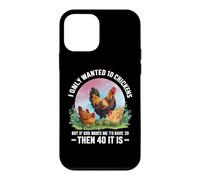 Custodia per iPhone 12 mini Divertente proprietario dell'agricoltore di polli che dice, meme dell'azienda agricola del pollame del pollo