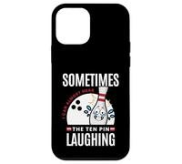Custodia per iPhone 12 mini Divertente regalo da bowling Sometimes I Hear Ten Pin Ridere