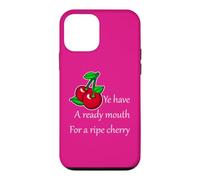 Custodia per iPhone 12 mini Divertente Rosso Verde Nero Ciliegie Frutta Cartoon