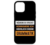 Custodia per iPhone 12 mini Divertente scritta in lingua tedesca "Ich korrigiere Deine Grammatik