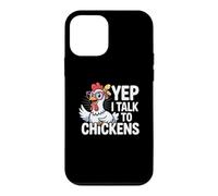 Custodia per iPhone 12 mini Divertente Sì, parlo con i polli Crazy Hen Farmer Livestock Meme