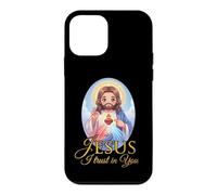 Custodia per iPhone 12 mini Divina Misericordia Gesù confido in voi Cristiani Cattolici Bambini