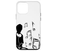 Custodia per iPhone 12 mini DJ con giradischi e note musicali, Drum and Bass, Techno
