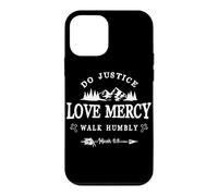 Custodia per iPhone 12 mini Do Justice Love Mercy Walk Humbly Micah 6:8 - Christian Gift