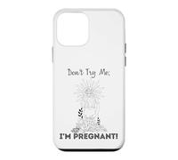 Custodia per iPhone 12 mini Don't Try Me I'm Pregnant Earth Day Naturale Mamma Verde Madre