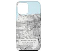 Custodia per iPhone 12 mini Dove tutto è iniziato - Mappa della città di San Francisco