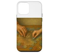 Custodia per iPhone 12 mini due, generazioni, lavorando, uno, puzzle, vendemmia, stile, illustrazione