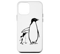 Custodia per iPhone 12 mini Due pinguini padre e il bambino pinguino