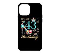 Custodia per iPhone 12 mini È il mio 43esimo compleanno Carina reginetta del compleanno di 43 anni