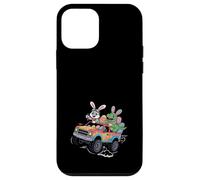 Custodia per iPhone 12 mini Easter Bunny e T-Rex Monster Truck Funny Boys Digger