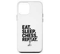 Custodia per iPhone 12 mini Eat Sleep Chess Repeat Divertente Per Gli Amanti Del Gioco Da Tavolo
