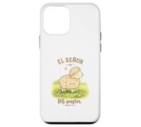 Custodia per iPhone 12 mini El Señor Es Mi Pastor Agnello Design Salmo 23:1 Carino Pecora
