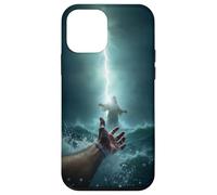 Custodia per iPhone 12 mini Epic Bible Story Christian Graphic - Jesus Saving Peter