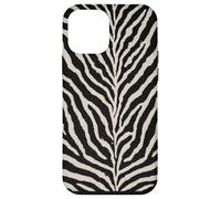 Custodia per iPhone 12 mini Estetica Vintage Marrone Zebra Stampa Animali Selvaggi Strisce