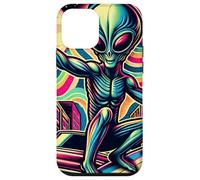 Custodia per iPhone 12 mini Estetico Alien Estate Surfer Retro Alien Surfing Mens