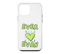 Custodia per iPhone 12 mini Ever Loves Evan Green Heart and Stars