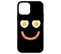 Custodia per iPhone 12 mini Face Eggs And Bacon Ham Breakfast Smile